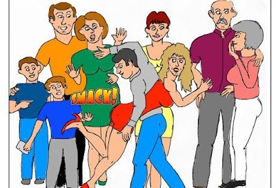 Spanked in front of the Family! 5