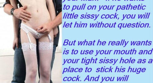 ppsperv: jenni-sissy: MORE captions for sissy... 7