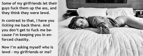 fairchastity: I’d say it’s a great thing that everyone has a... 3 tumblr p63c16yKhK1v51w7zo1 500