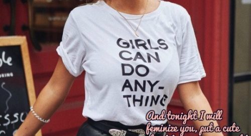 And tonight I will feminize you, put a cute chastity cage on... 10