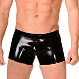 The Femdom Student And Her Submissive Professor (21) 6 Jiyaru Mens Latex Boxer Brief Bulge Sexy Panty Underpants Crossdresser Underwear Black 2XL
