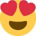 Smiling face with heart-shaped eyes 😍