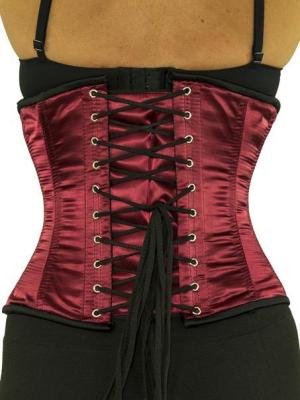 Sizing Corsets for Sissies, Feminization, and Crossdressing 3 Satin underbust corset